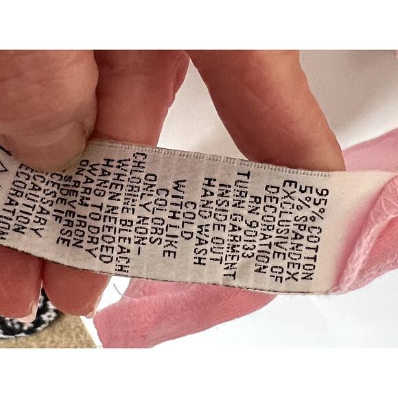 Quaker Factory womens size 1X tunic pink fireflies butterflies pastel - Picture 11 of 11